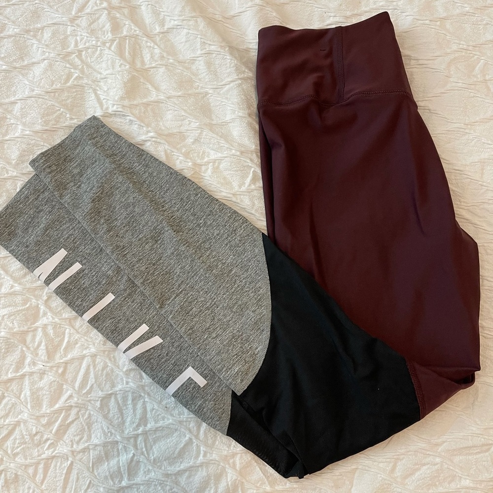 Never worn Nike leggings with mesh